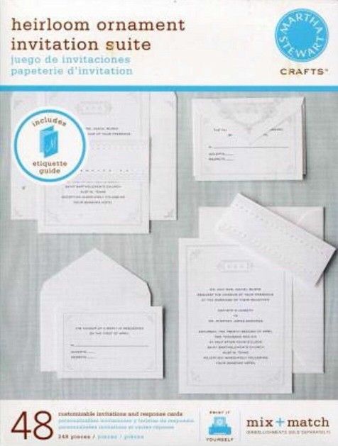 Martha Stewart Heirloom Ornament Invitation Set