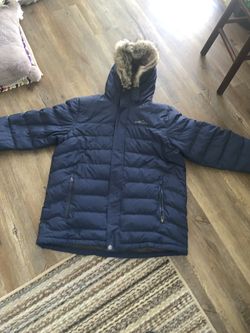 Mens Boundary Pass Down Parka Jacket Eddie Bauer Men's Boundary Pass Quilted Down Parka - XL -