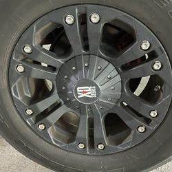 XD Series Black Mat Rims 18”-9 “Wide 5 Hole +