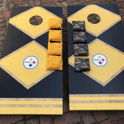 Cornhole, Pittsburgh Steelers, Heavy Construction Regulation Size