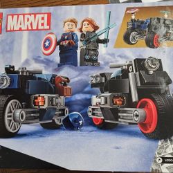 Lego  Marvel Black Widow & Captain America Motorcycles 76260