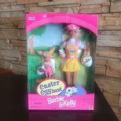 Barbie & Kelly Easter Egg Hunt Special Edition Gift Set Mattel 1997 NEW