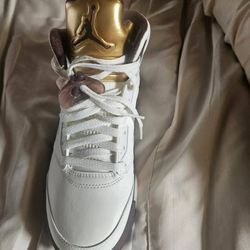 Womens Air Jordan 5 Retro "Golden Ticket " Sneakers - Shoes