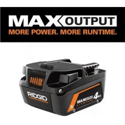 New Open Box Unused Ridgid MAX Output 18v 4.0 Ah Battery