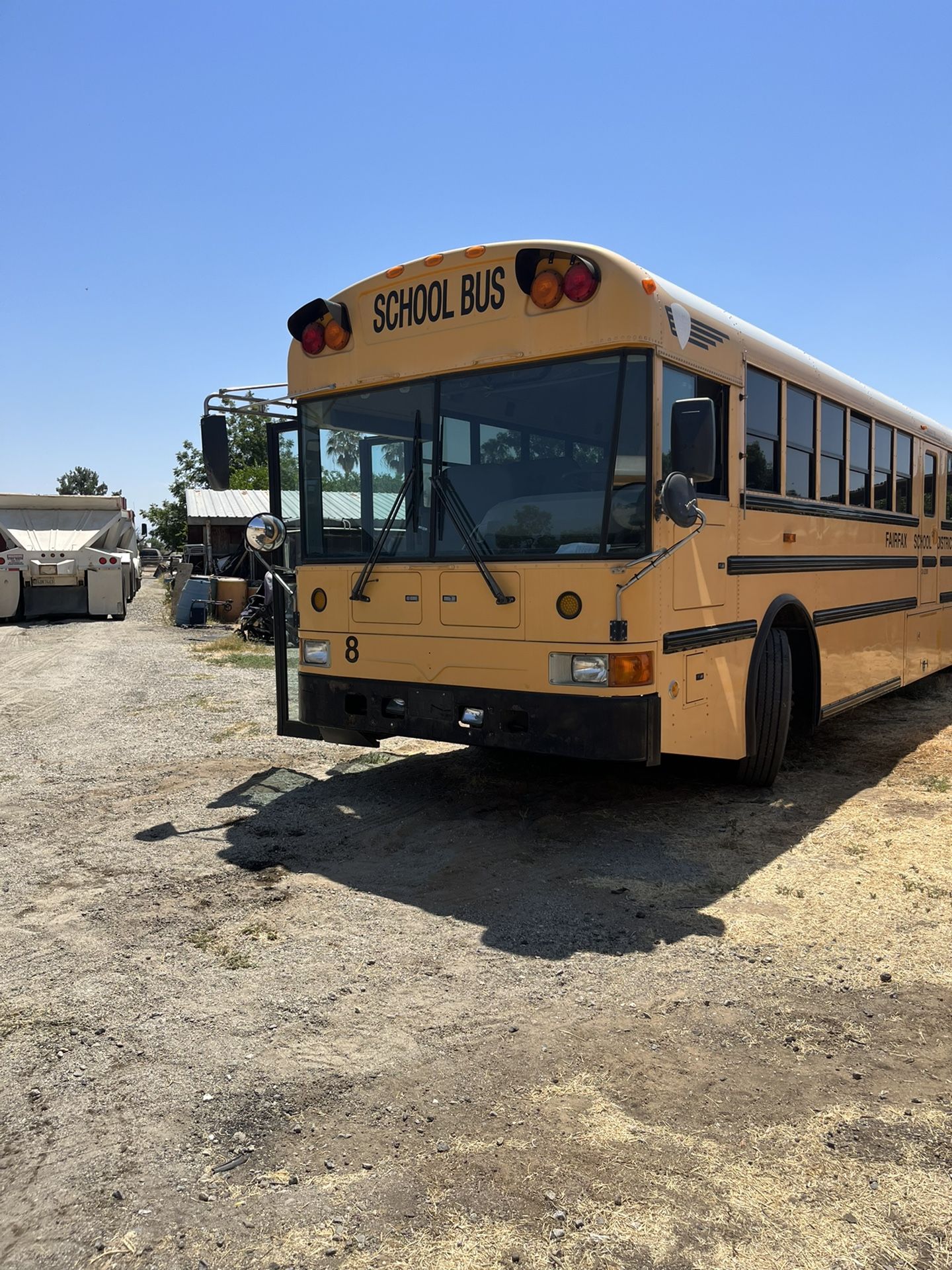 School Bus As It Is Pink Slip On Hand