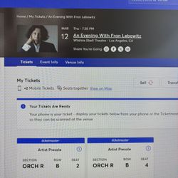 Fran Lebowitz March 12 Wilishire Ebell Theatre 