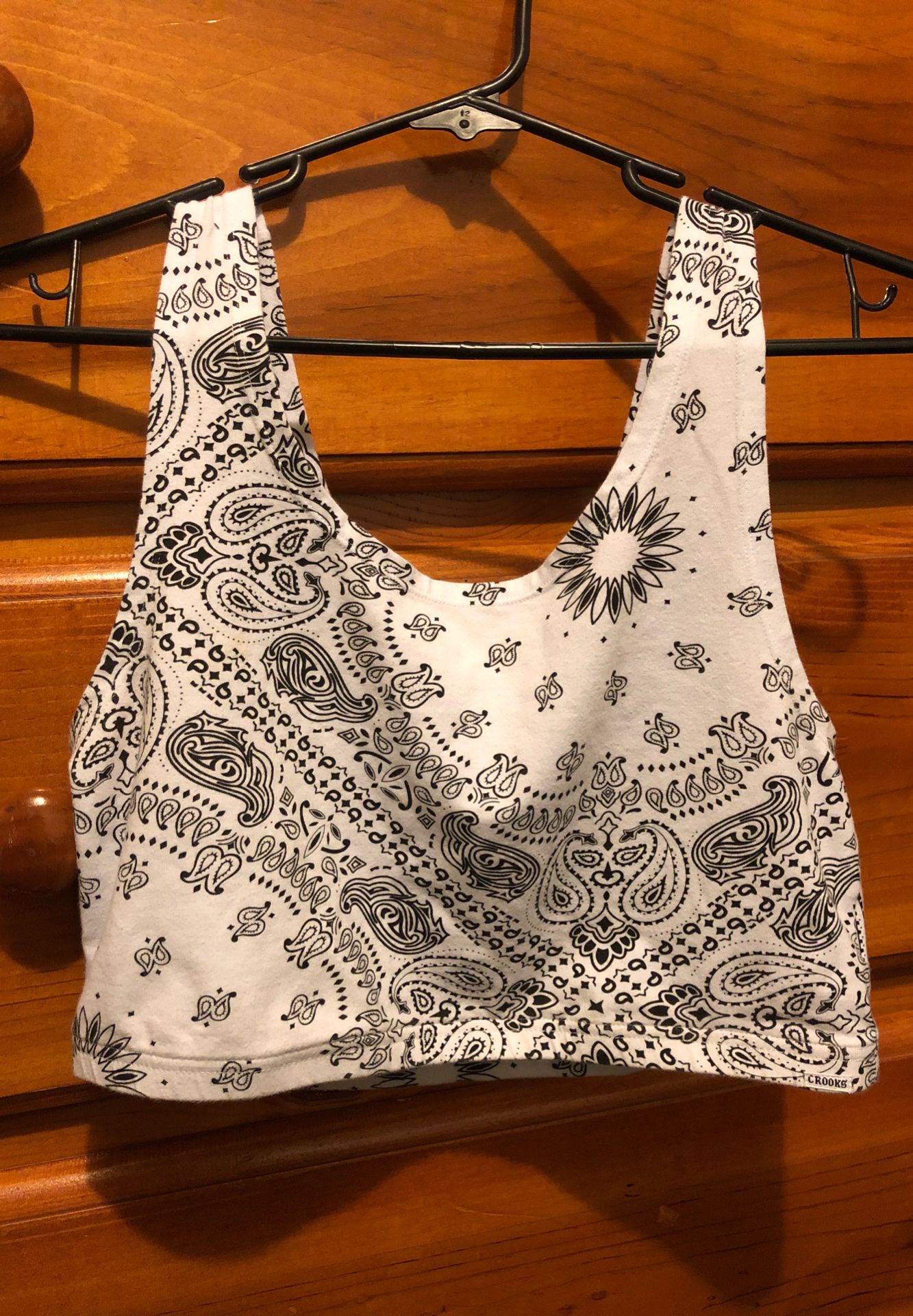 Bandana tank crop top