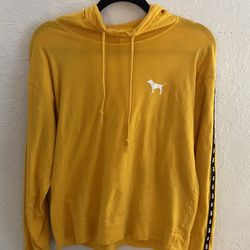 Bright yellow Victoria’s Secret PINK Hoodie/sweatshirt Size S