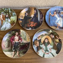 Selling 5 Gone With The Wind Back With A Tornado Ceramic Plate $15 Each