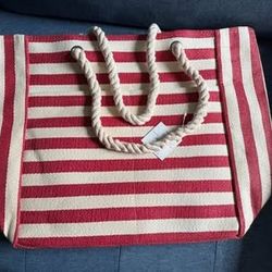 Striped Canvas Bag NEW
