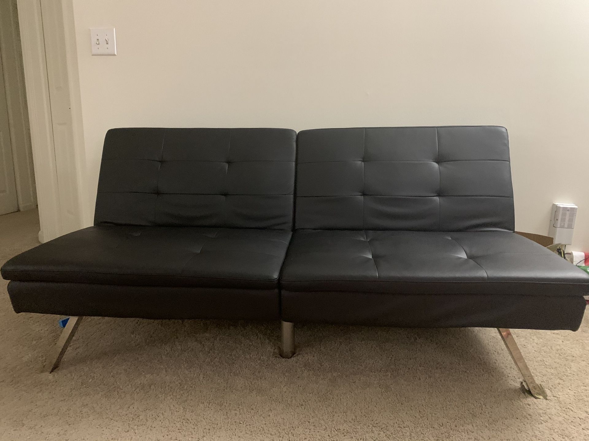 Leather Futon cum Bed