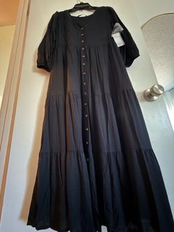 *new* long black dress new