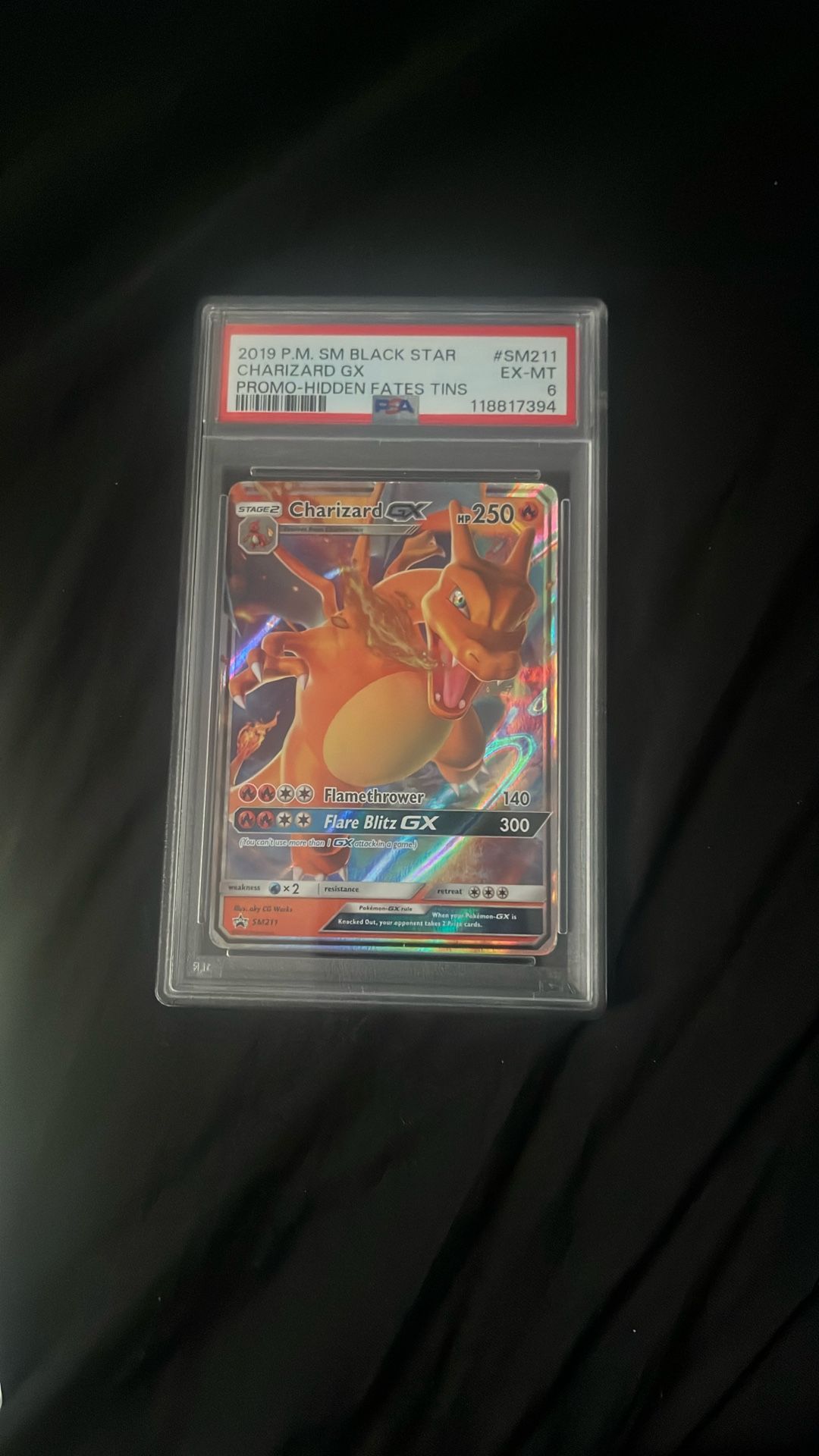 2019 Pm Sm Balckstar Charizard Gx