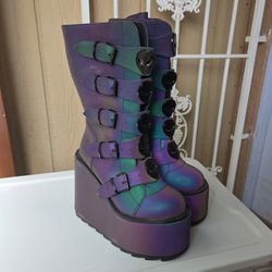 Y.R.U Reflective Dune Alien Buckle Boots