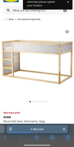 Reversible Twin Size Kia Bed Frame