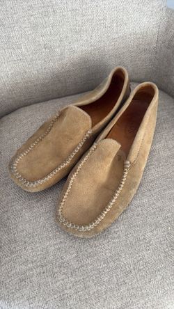 Tom’s suede loafers