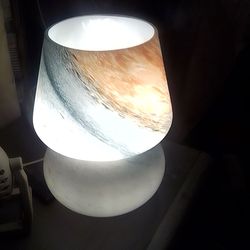 I piece all glass mini lamp