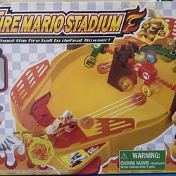 Super Mario Fireball Stadium - 2-Player Tabletop Action Game for Ages 5+ New