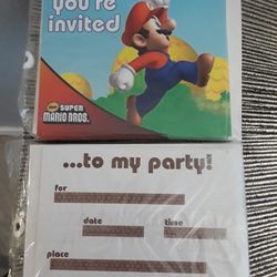Super Mario Invitations