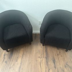 Black Boucle Chairs Small