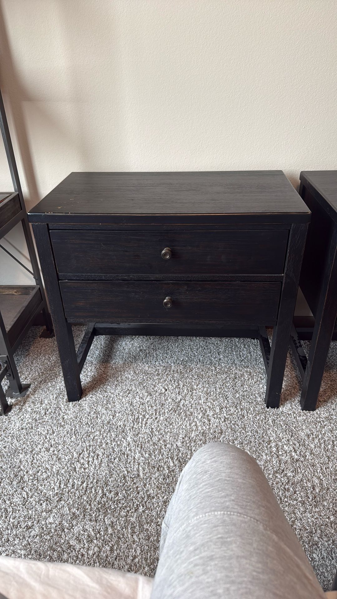Two Matching Two Drawer Nightstands