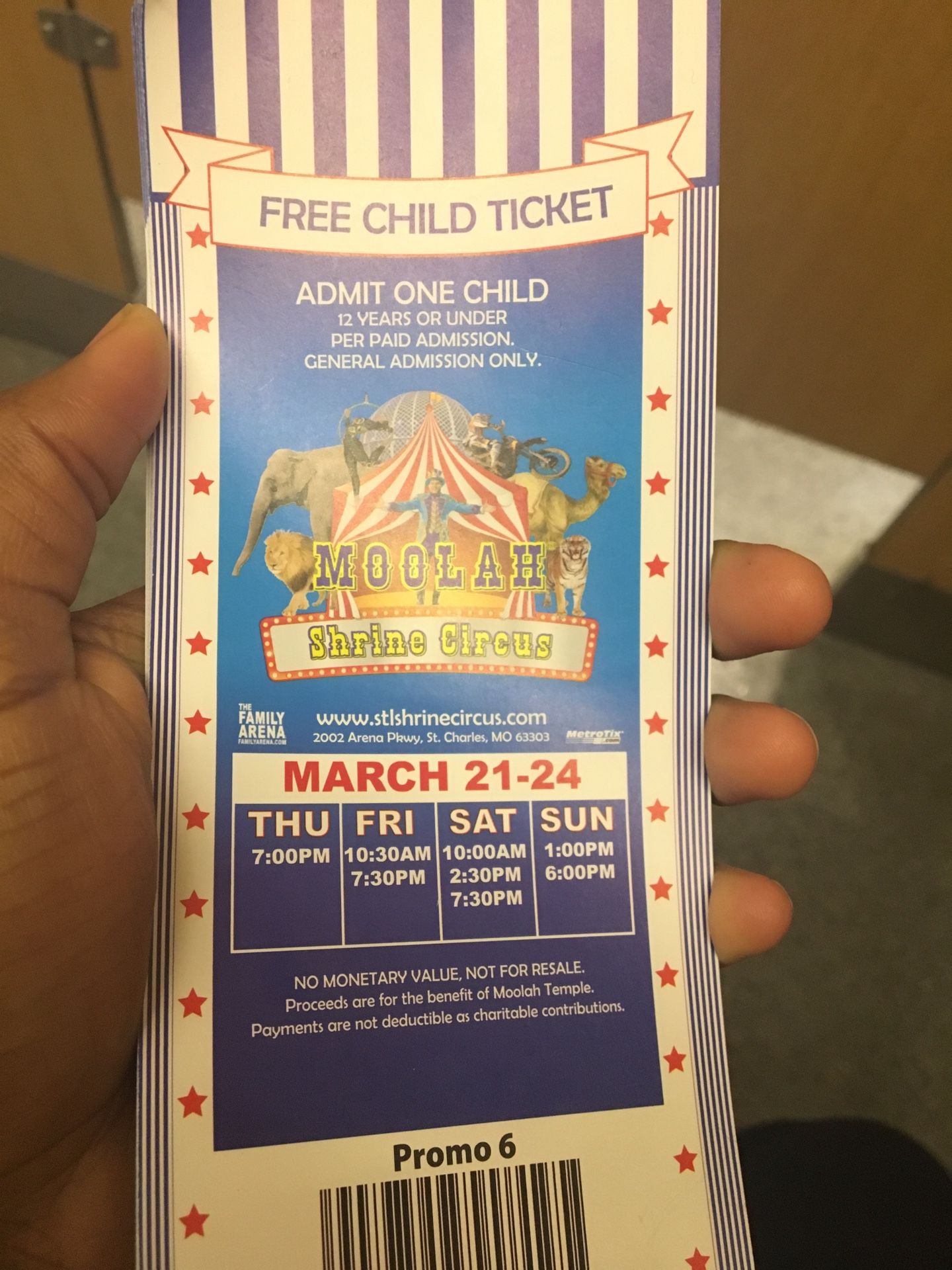 16 Free Kids Circus Tickets for sell !!!