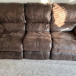 Free Recliner Leather Couch