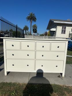 White office dresser
