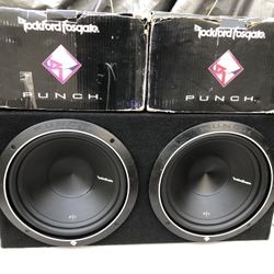 12 Inch Rockford Fosgate Punch P1 1000 Watts Maximum Power Subwoofer Box New Nueva 