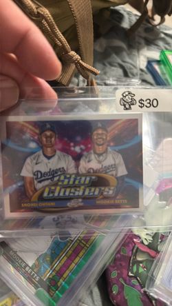 Shohei Ohtani & Mookie Betts Star Clusters Baseball Card