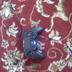 ps4 comes with a NacoN wired controller and comes with hdmi cable and power cable 