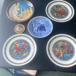 Porcelain Plates Religious Christian Theme