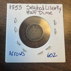 1853 Seated Liberty Half Dime