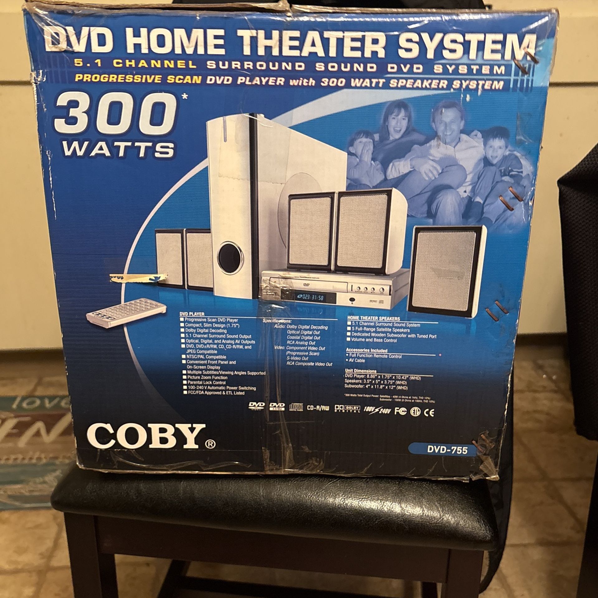 DVD Home Theater System. 300 Watts.