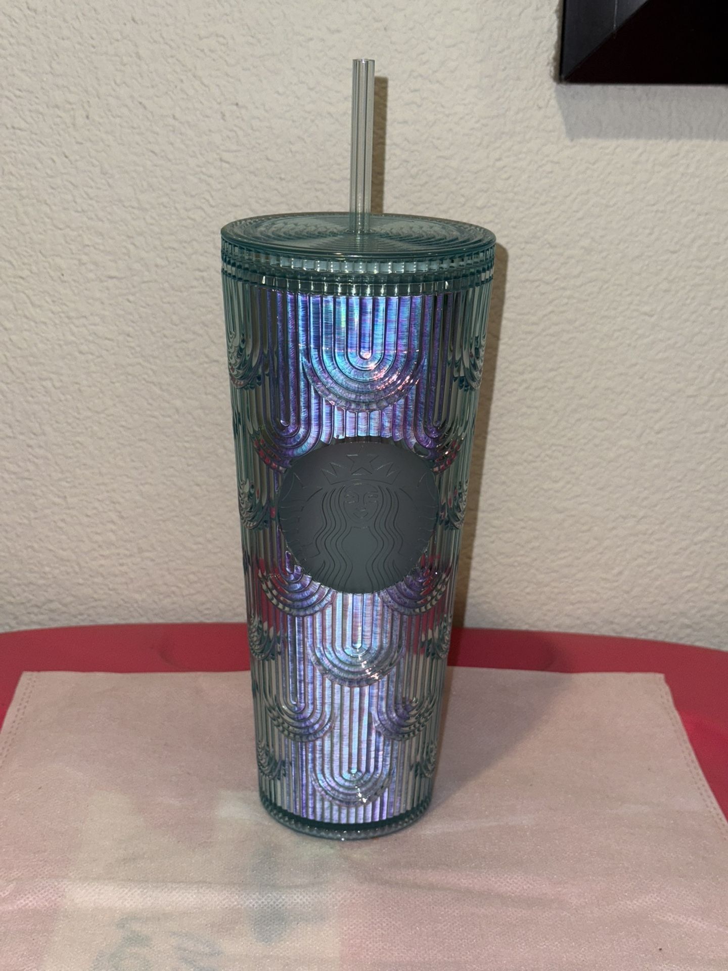 Starbucks 2022 Spring Iridescent Mermaid Scale Venti Tumbler New