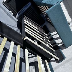 L-shaped twin bed with trundle