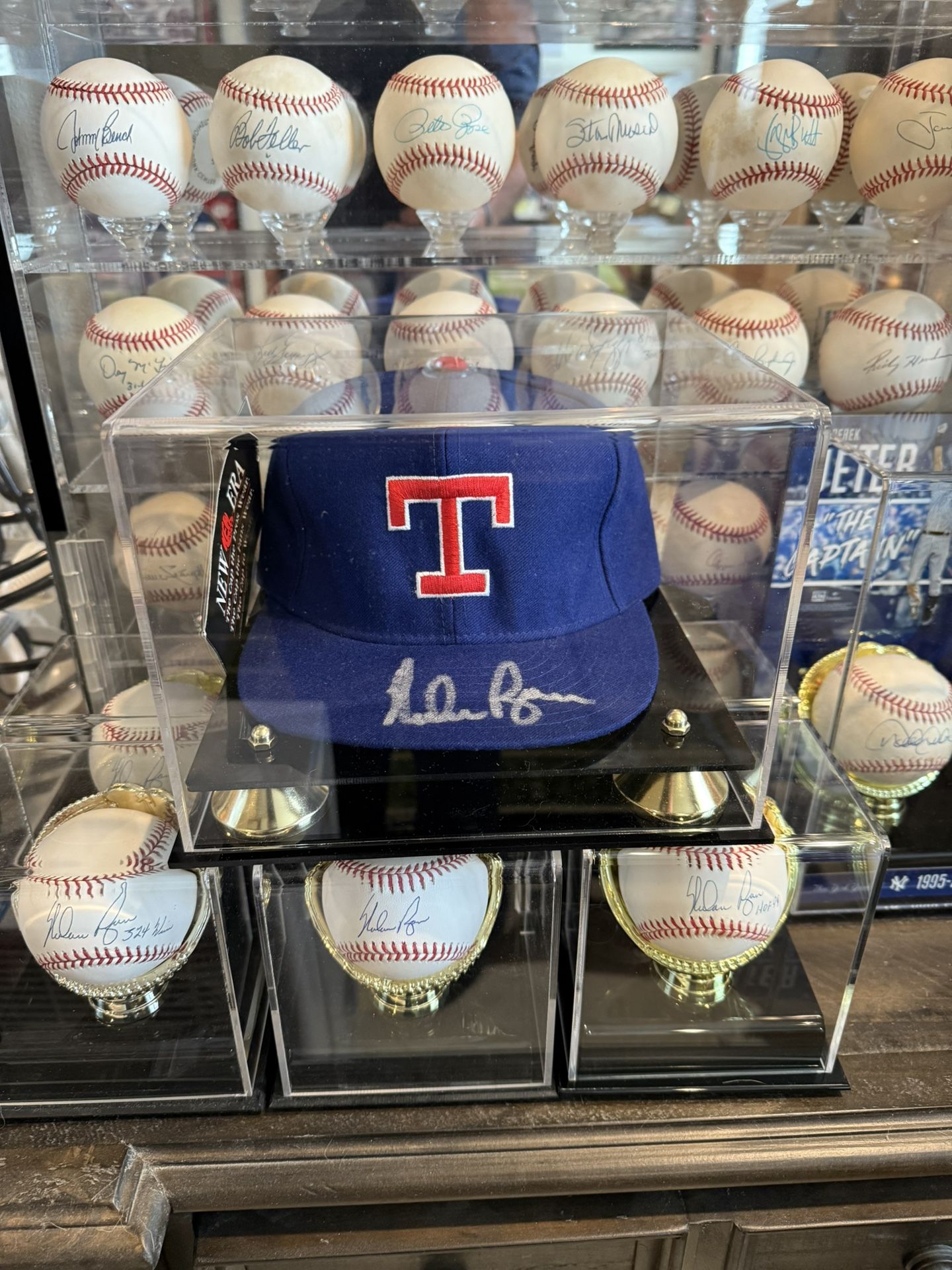 Nolan Ryan Signed Texas Rangers Hat New With Tags Ryan Foundation Hologram Rare
