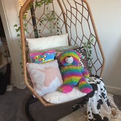 Wooden/ Bamboo Frame Hanging Chair