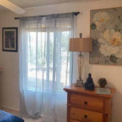 Powder Blue /light Gray Curtains