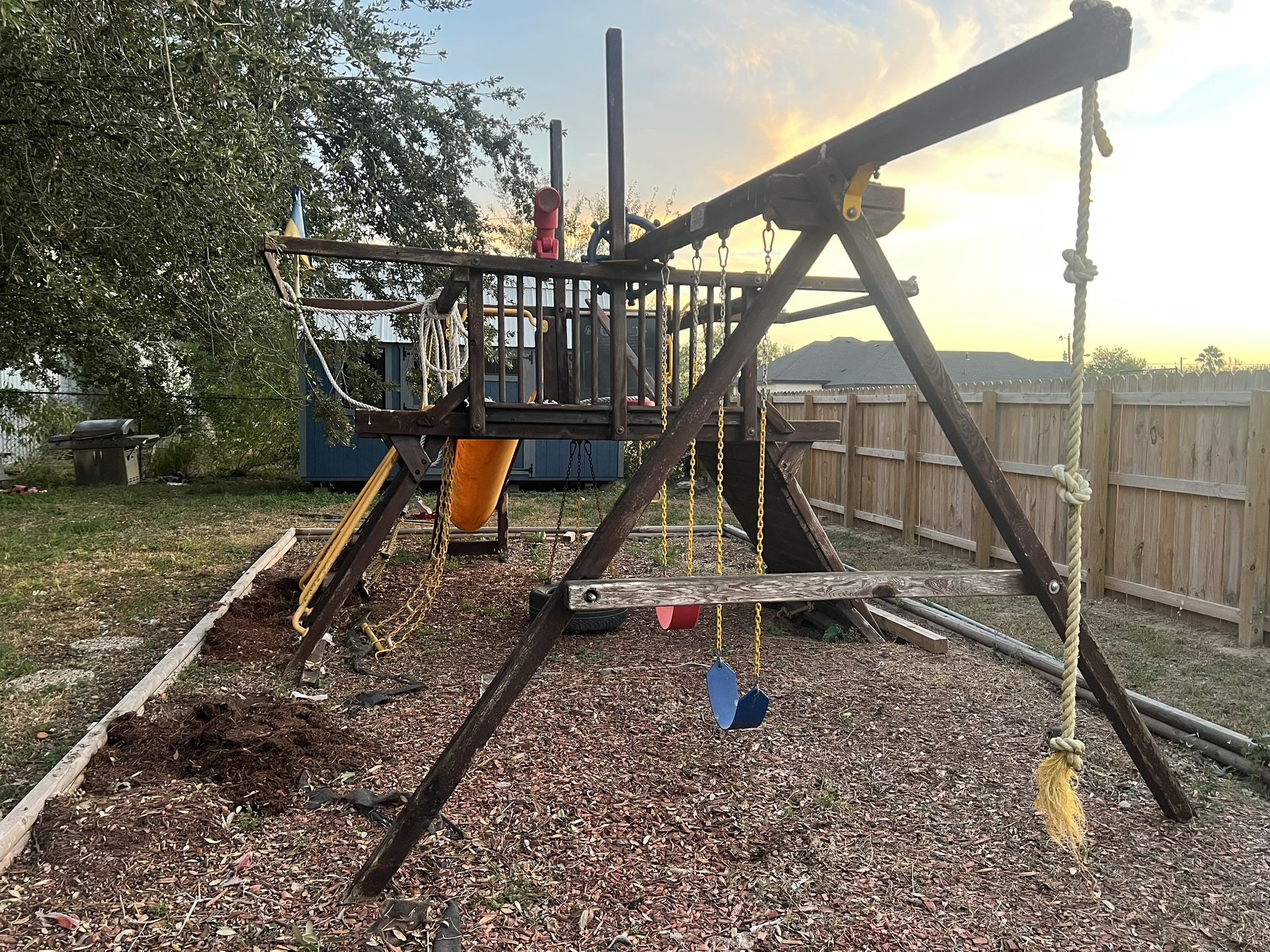 Rainbow Swing Set