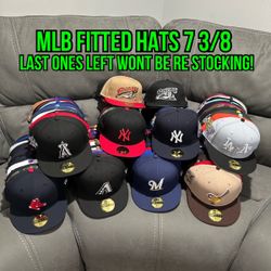 MLB New Era  Many Teams And  Colors To Choose From  59fifty Fitted Hats Size 7 3/8