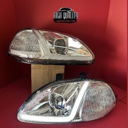 Honda Civic 1996. 1998 Headlights.