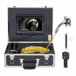 165 ft. Sewer Camera, 9 in. Screen, 512Hz Locator, Self-Leveling, 36X Zoom, 12 LEDs, 32GB Card, IP68, for Duct Pipe