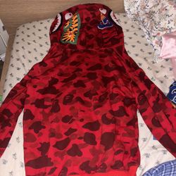 Red Bape Hoodie