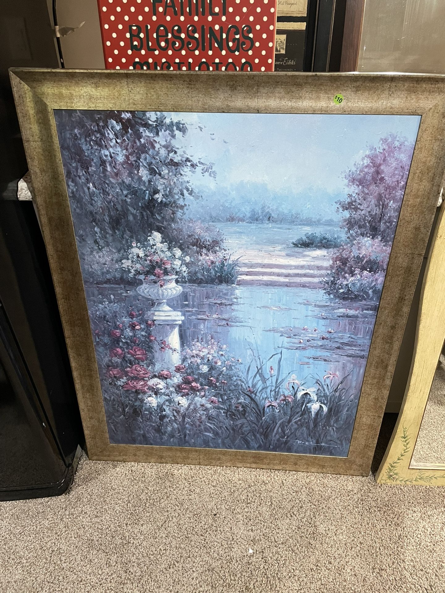 Large Framed Print Called Lost Garden