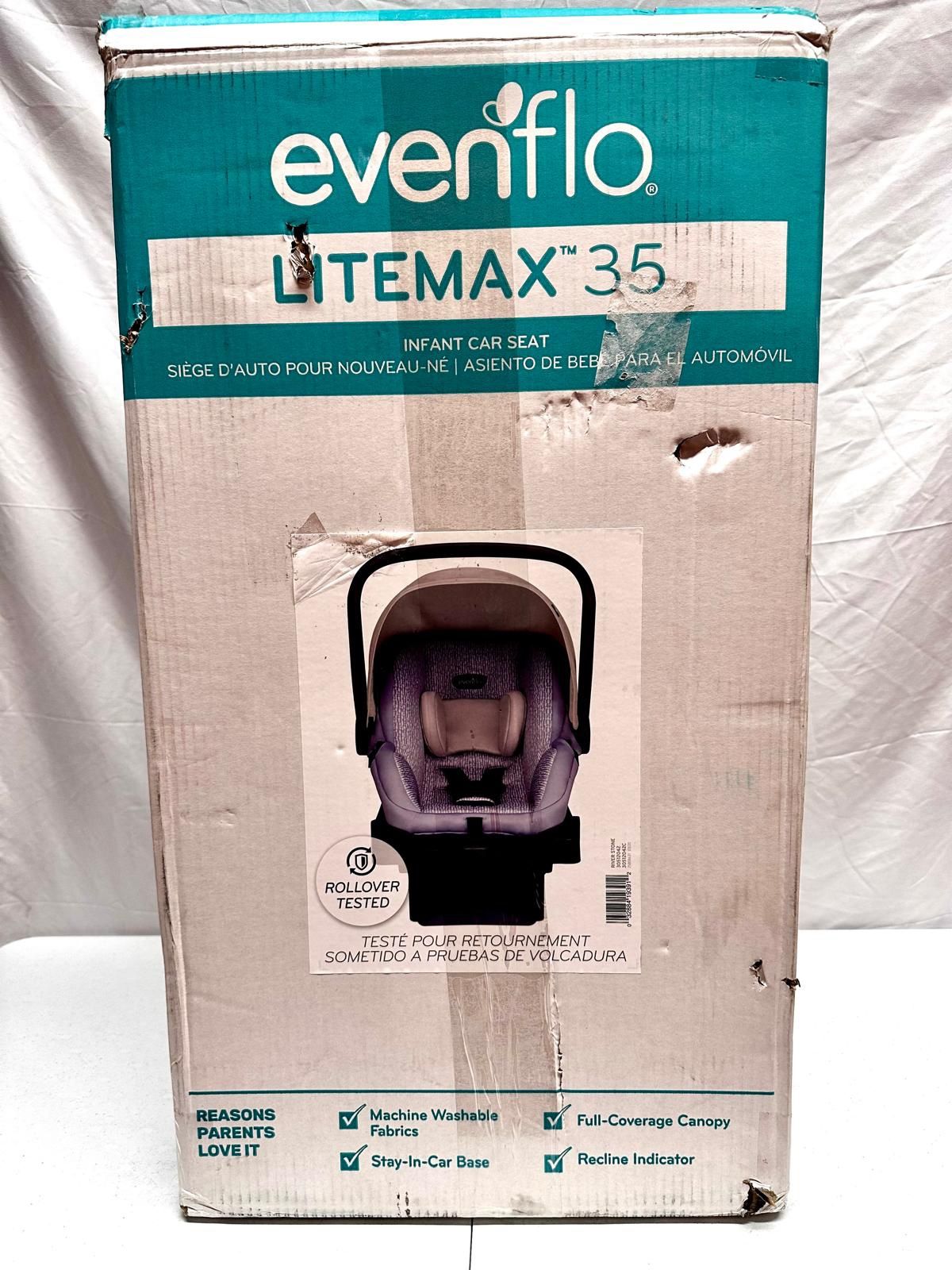 Evenflo LiteMax 35 Infant Car Seat River Stone