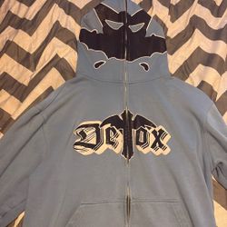 detox blue full zip 