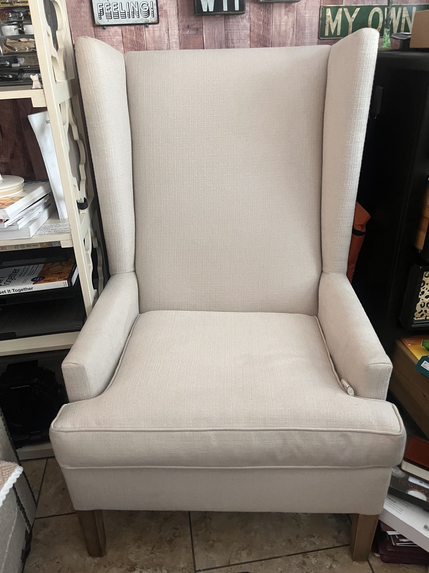 Large Wingback Chairs, Set Of 2