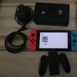Original Nintendo Switch with Game and SD Card