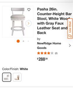 5 NewRidge Pasha 26in Counter-Height Bar Stool